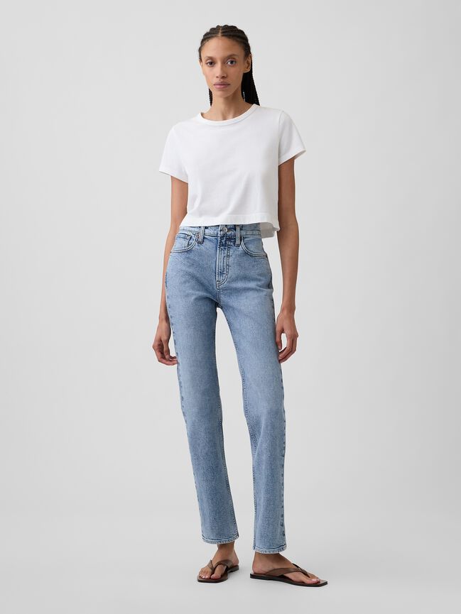 High Rise '90s Straight Jeans gap high rise 90s straight jeans