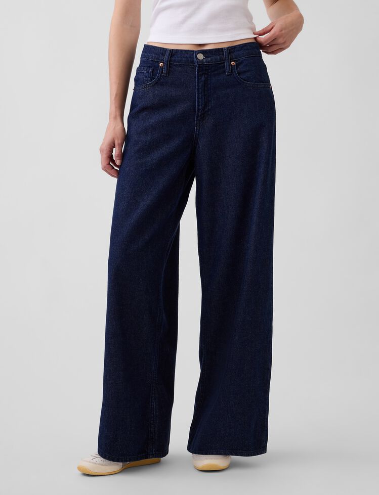 Mid Rise UltraSoft Baggy Jeans gap mid rise ultrasoft baggy jeans