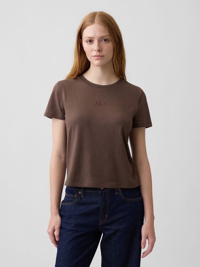100% Cotton Authentic Shrunken Logo T-Shirt gap 100 cotton authentic shrunken logo t shirt