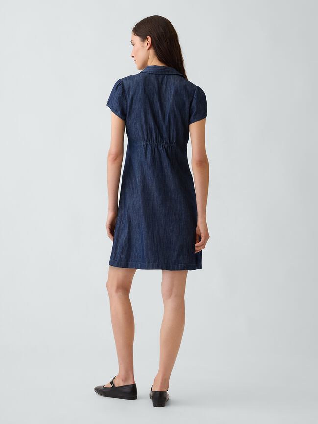Empire-Waist Mini Shirtdress gap empire waist mini shirtdress