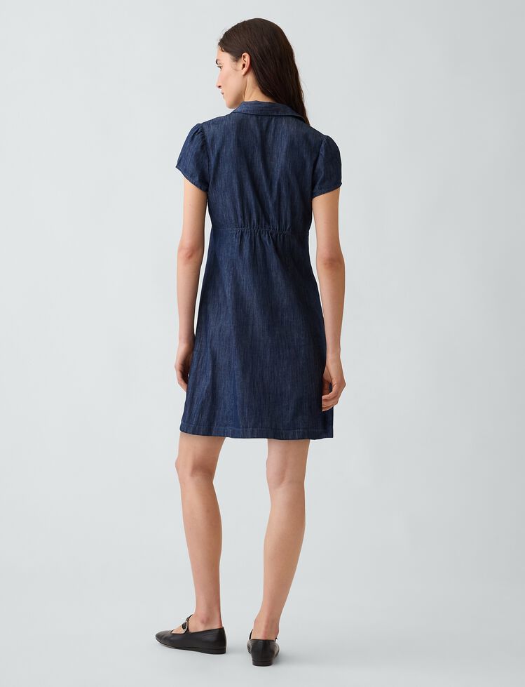 Empire-Waist Mini Shirtdress gap empire waist mini shirtdress
