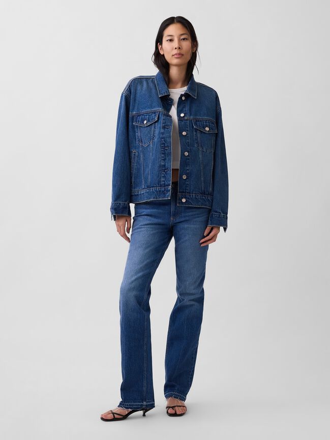 Oversized Icon Denim Jacket gap oversized icon denim jacket