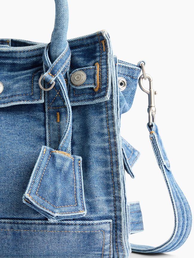 Small Denim Five Pocket Tote gap small denim five pocket tote