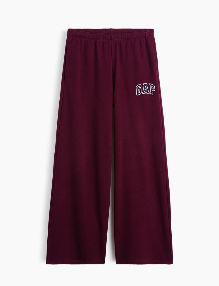 Gap Logo French Terry Wide-Leg Joggers gap logo french terry wide leg joggers