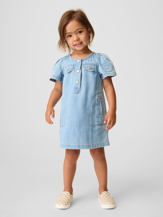 Baby & Toddler Denim Shirtdress gap baby toddler denim shirtdress