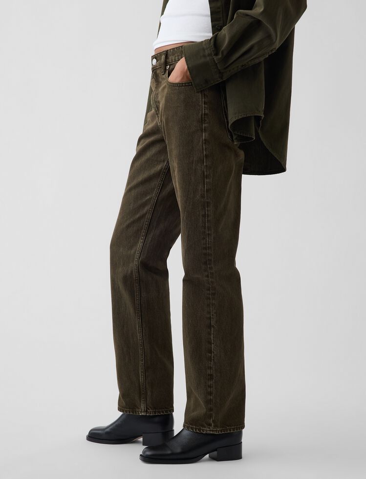 Mid Rise Straight Taper Jeans gap mid rise straight taper jeans