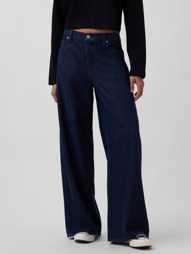 Mid Rise UltraSoft Baggy Jeans gap mid rise ultrasoft baggy jeans