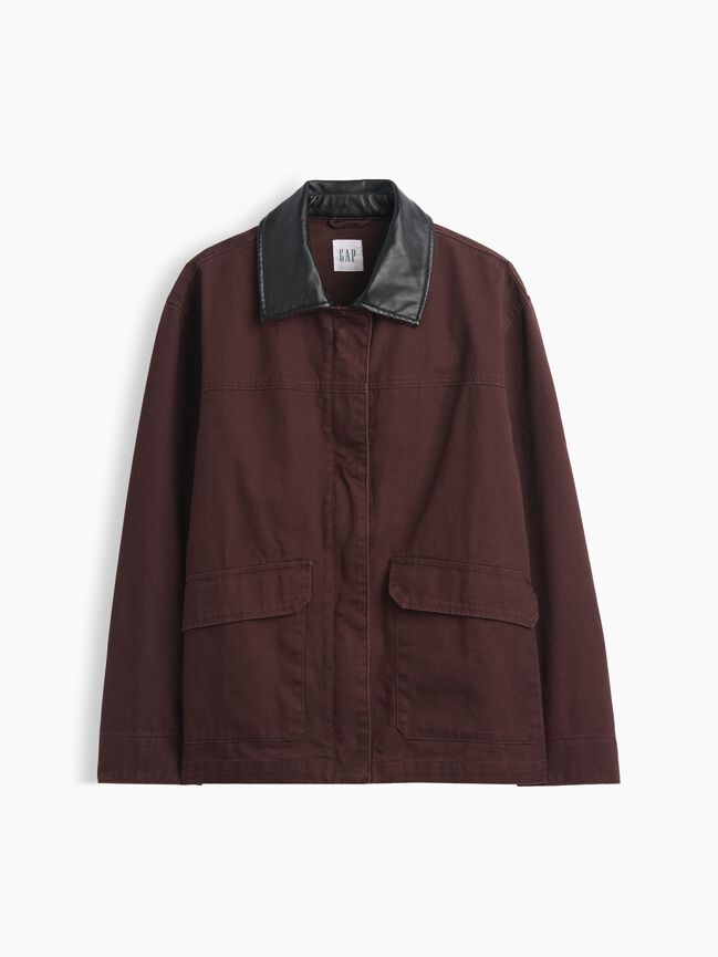 Relaxed Canvas Barn Jacket gap relaxed canvas barn jacket