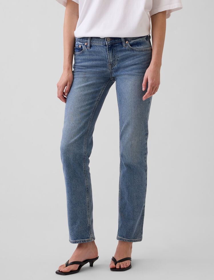 Low Rise '90s Slim Straight Jeans gap low rise 90s slim straight jeans