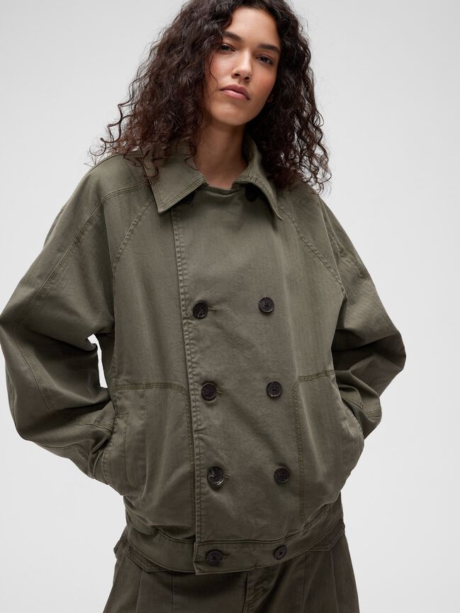 GapStudio Herringbone Peacoat gapstudio herringbone peacoat