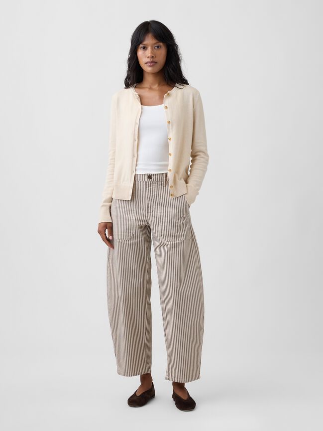 Mid Rise Barrel Khakis gap mid rise barrel khakis