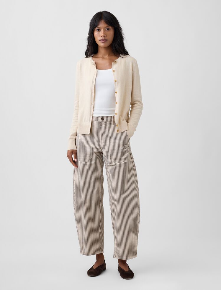 Mid Rise Barrel Khakis gap mid rise barrel khakis