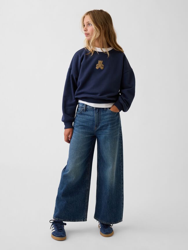 Kids VintageSoft Wedge Sweatshirt gap kids vintagesoft wedge sweatshirt