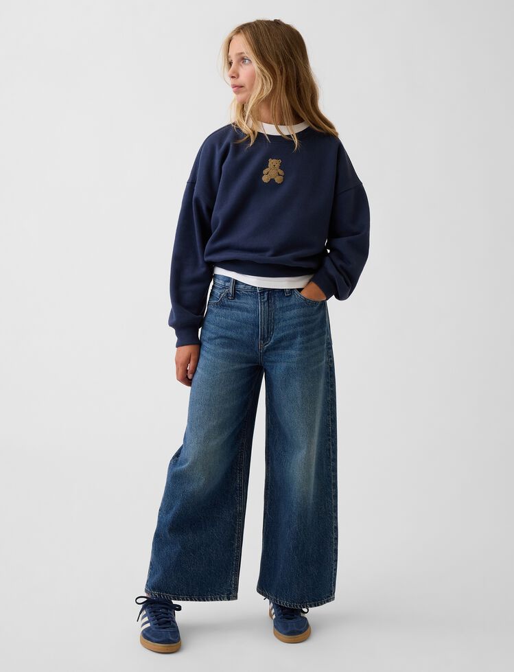 Kids VintageSoft Wedge Sweatshirt gap kids vintagesoft wedge sweatshirt