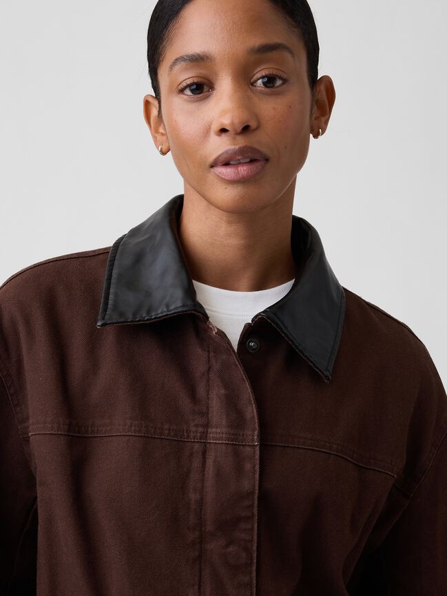 Relaxed Canvas Barn Jacket gap relaxed canvas barn jacket