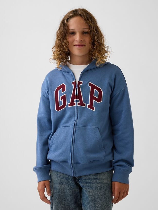 Kids Relaxed Gap Logo French Terry Zip Hoodie kids relaxed gap logo french terry zip hoodie