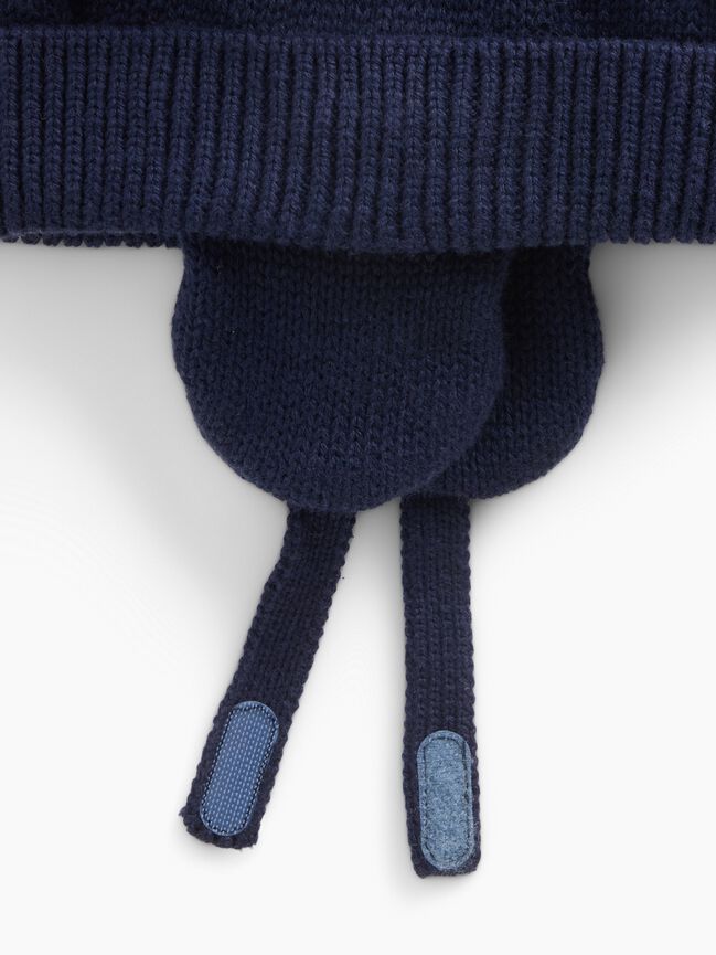 Baby Sherpa-Lined Cable-Knit Bear Beanie gap baby sherpa lined cable knit bear beanie