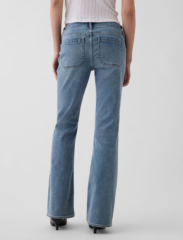 Low Rise Long & Lean Patch Pocket Jeans gap low rise long lean patch pocket jeans