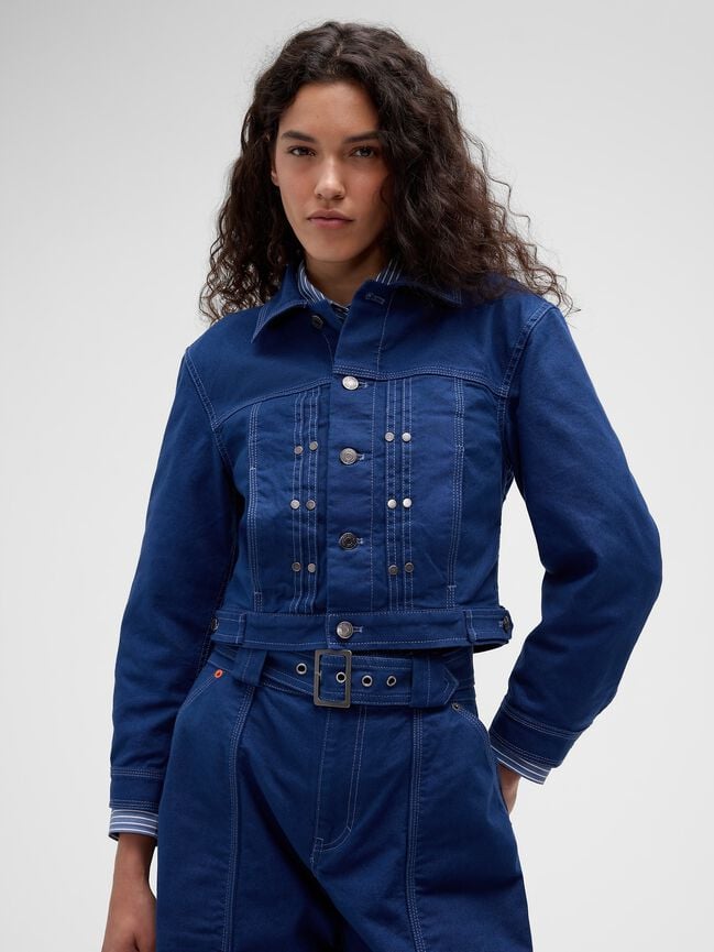 GapStudio Crop Canvas Jacket gapstudio crop canvas jacket