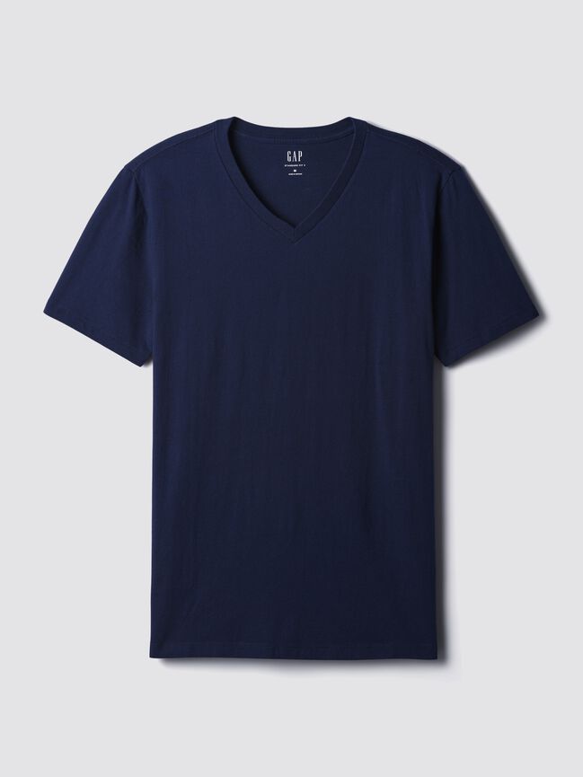 Cotton Jersey V-Neck T-Shirt gap cotton jersey v neck t shirt