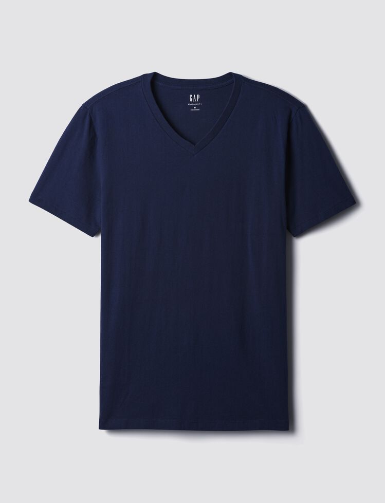 Cotton Jersey V-Neck T-Shirt gap cotton jersey v neck t shirt