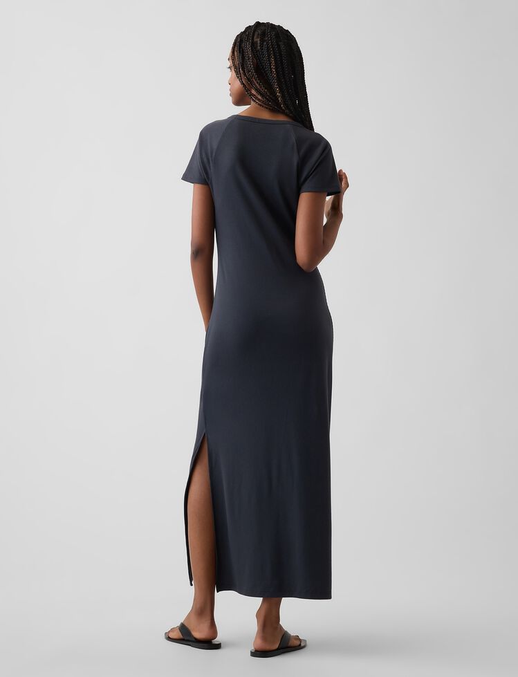 Modern Ribbed Gap Logo Maxi Dress modern ribbed gap logo maxi dress