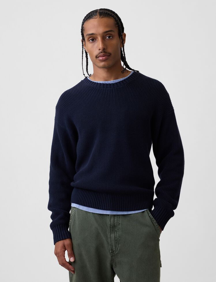 Relaxed Shaker Sweater gap relaxed shaker sweater