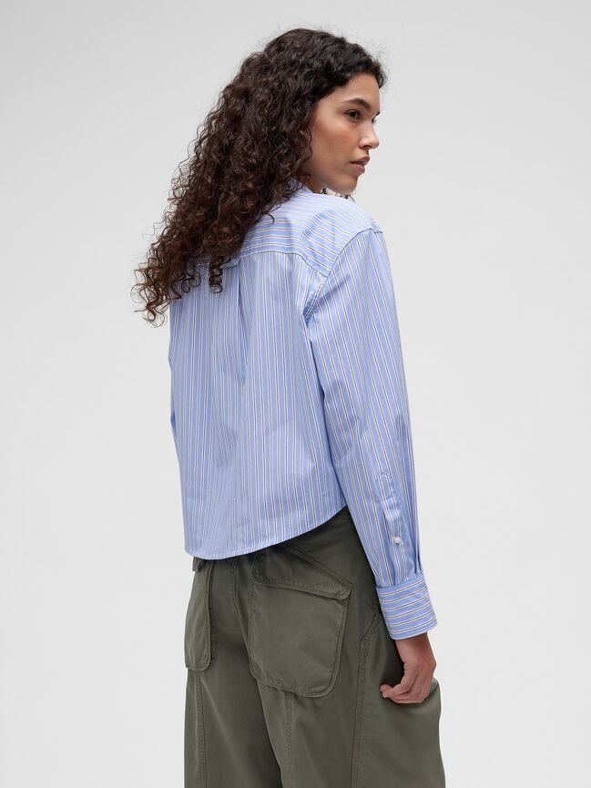 GapStudio Poplin Crop Shirt gapstudio poplin crop shirt