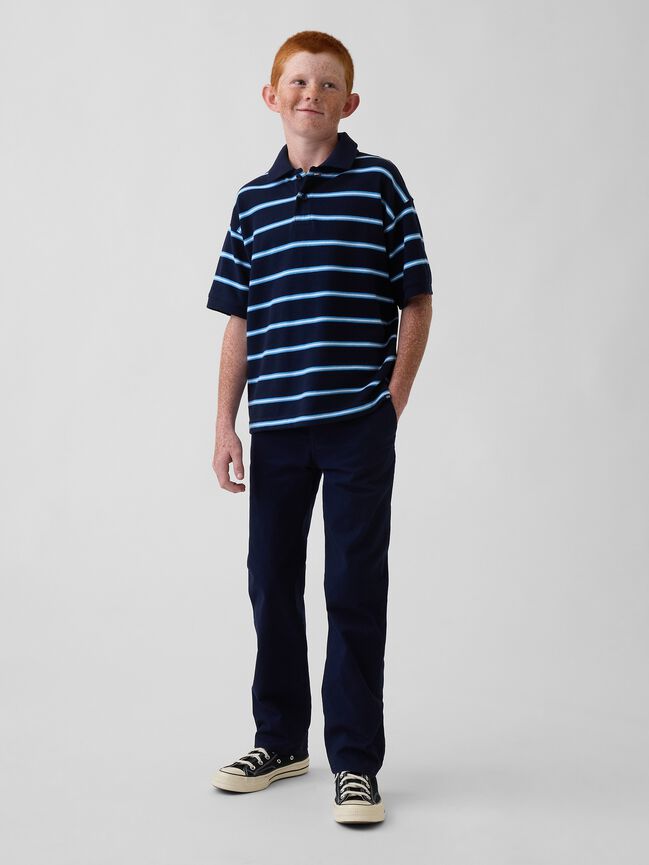 Kids Uniform Stretch Relaxed Straight Khakis gap kids uniform stretch relaxed straight khakis
