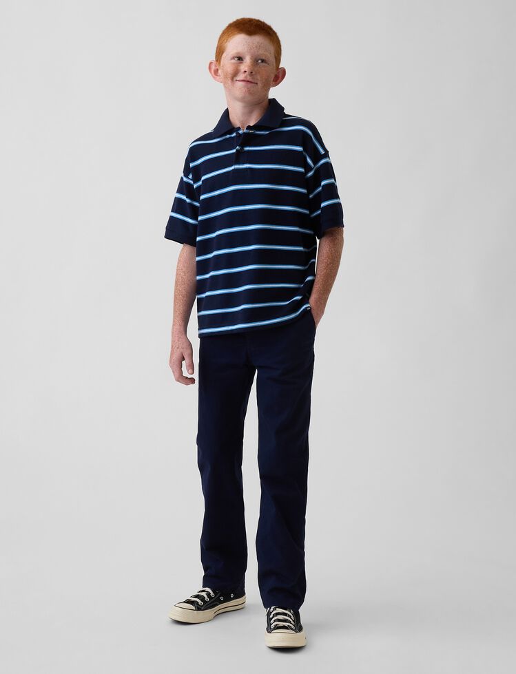 Kids Uniform Stretch Relaxed Straight Khakis gap kids uniform stretch relaxed straight khakis