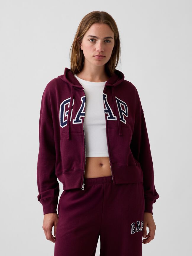 Oversized Gap Logo French Terry Zip Hoodie oversized gap logo french terry zip hoodie