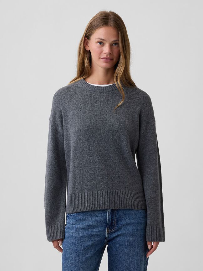 Cashsoft Relaxed Crewneck Sweater gap cashsoft relaxed crewneck sweater