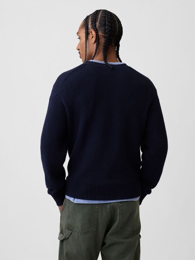 Relaxed Shaker Sweater gap relaxed shaker sweater
