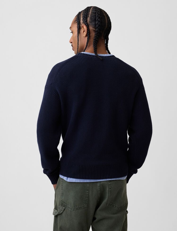 Relaxed Shaker Sweater gap relaxed shaker sweater