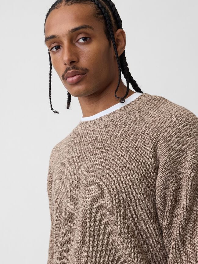 Relaxed Shaker Sweater gap relaxed shaker sweater