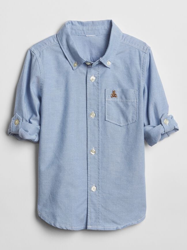 Toddler Oxford Convertible Shirt gap toddler oxford convertible shirt