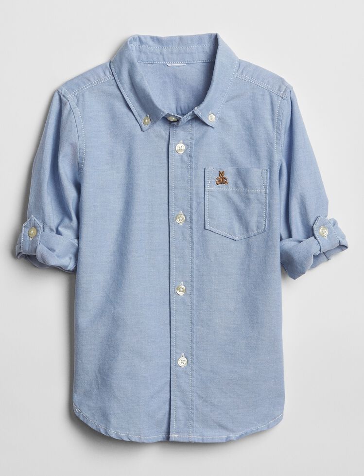 Toddler Oxford Convertible Shirt gap toddler oxford convertible shirt