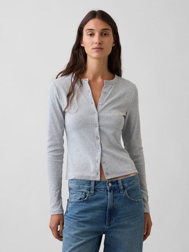 Modern Crewneck Cardigan gap modern crewneck cardigan