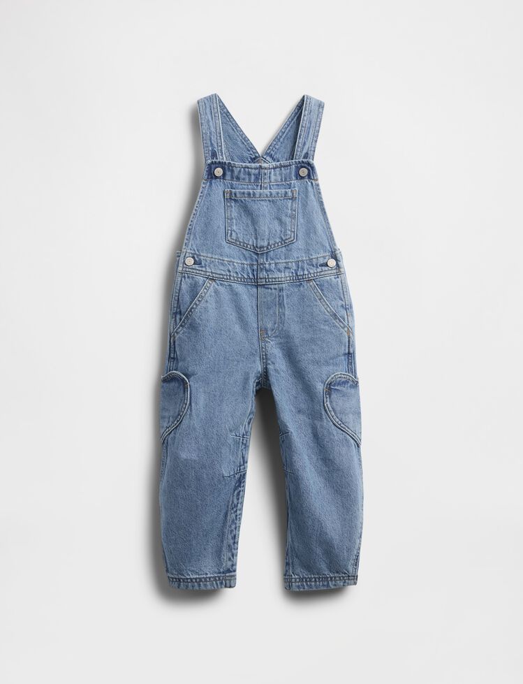 Baby & Toddler Heart Pocket Horseshoe Overalls gap baby toddler heart pocket horseshoe overalls