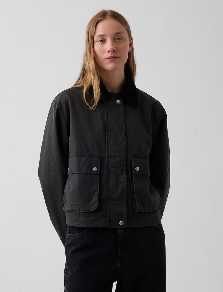 Waxed Canvas Barn Jacket gap waxed canvas barn jacket