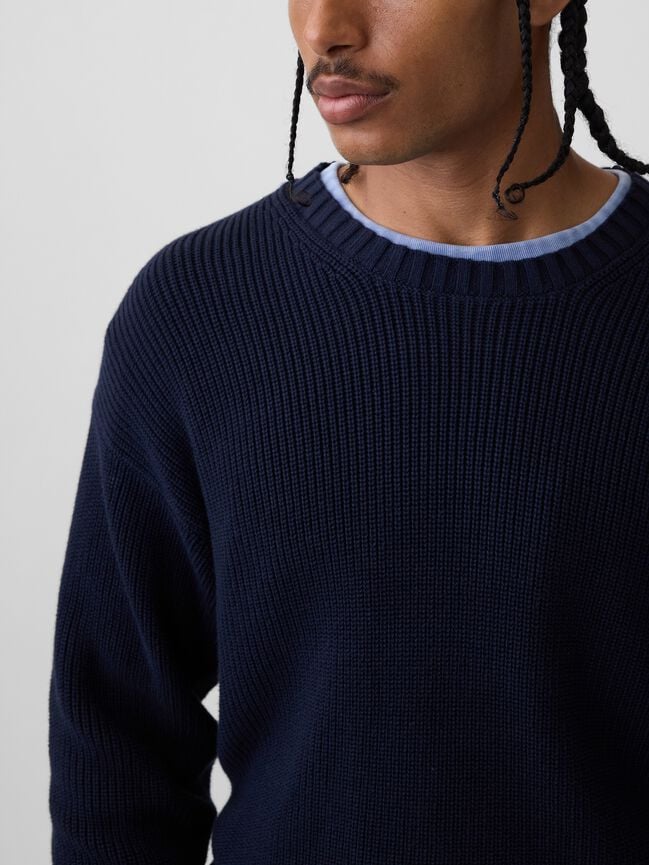 Relaxed Shaker Sweater gap relaxed shaker sweater
