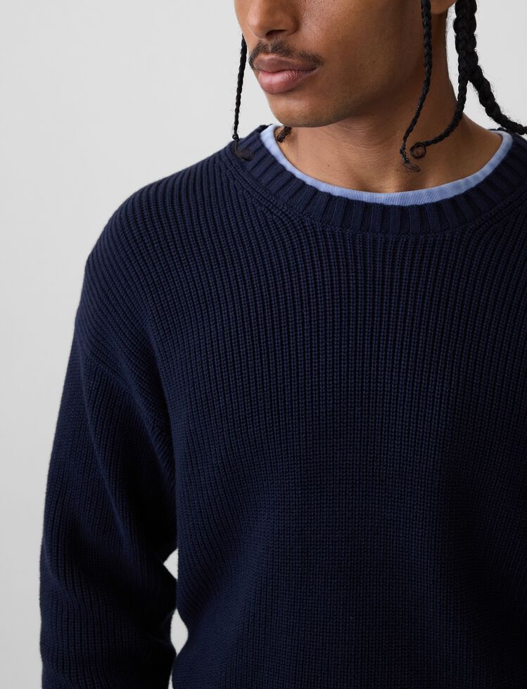 Relaxed Shaker Sweater gap relaxed shaker sweater