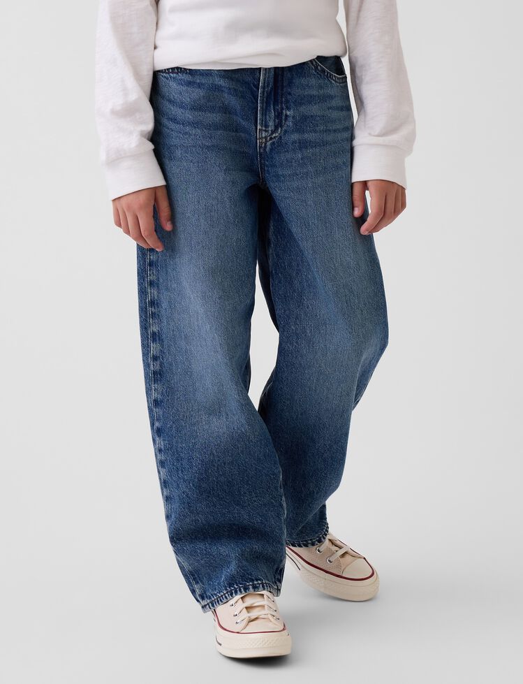 Kids Baggy Taper Jeans gap kids baggy taper jeans