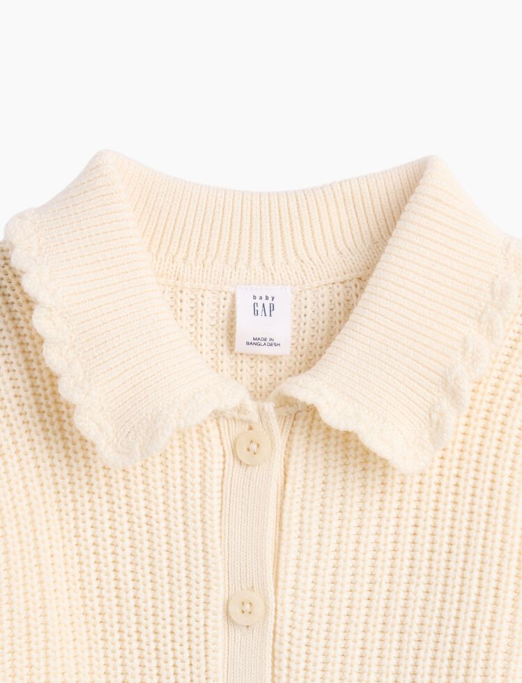Baby & Toddler Collared Cardigan Sweater gap baby toddler collared cardigan sweater