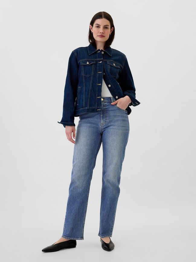 High Rise '90s Original Straight Jeans gap high rise 90s original straight jeans