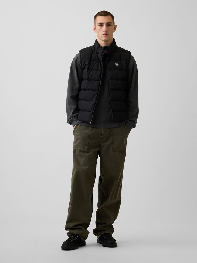 Relaxed Puffer Vest gap relaxed puffer vest