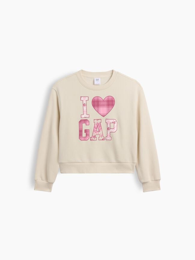 Kids Relaxed Wedge Crewneck Sweatshirt gap kids relaxed wedge crewneck sweatshirt