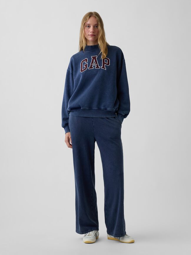 VintageSoft Oversized Mockneck Logo Sweatshirt gap vintagesoft oversized mockneck logo sweatshirt