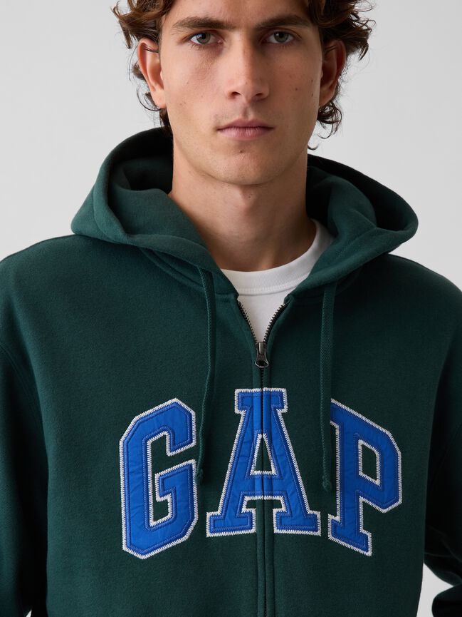 Adult VintageSoft Arch Logo Zip Hoodie gap adult vintagesoft arch logo zip hoodie