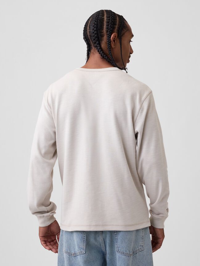 Relaxed Henley T-Shirt gap relaxed henley t shirt